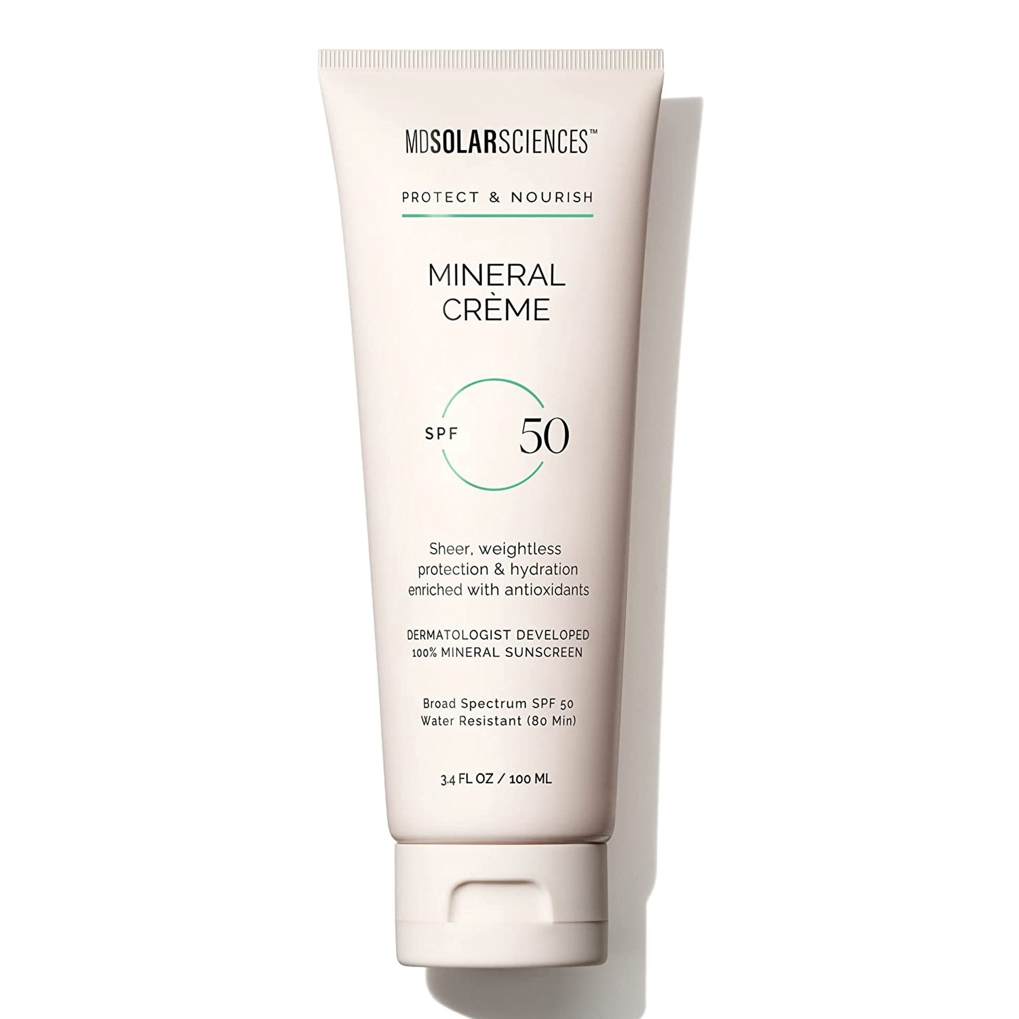 MDSolarSciences Mineral Crme SPF 50-Sunscreen MDSolarsciences Mineral Crme SPF 50 Cream 3.4 oz. Tube