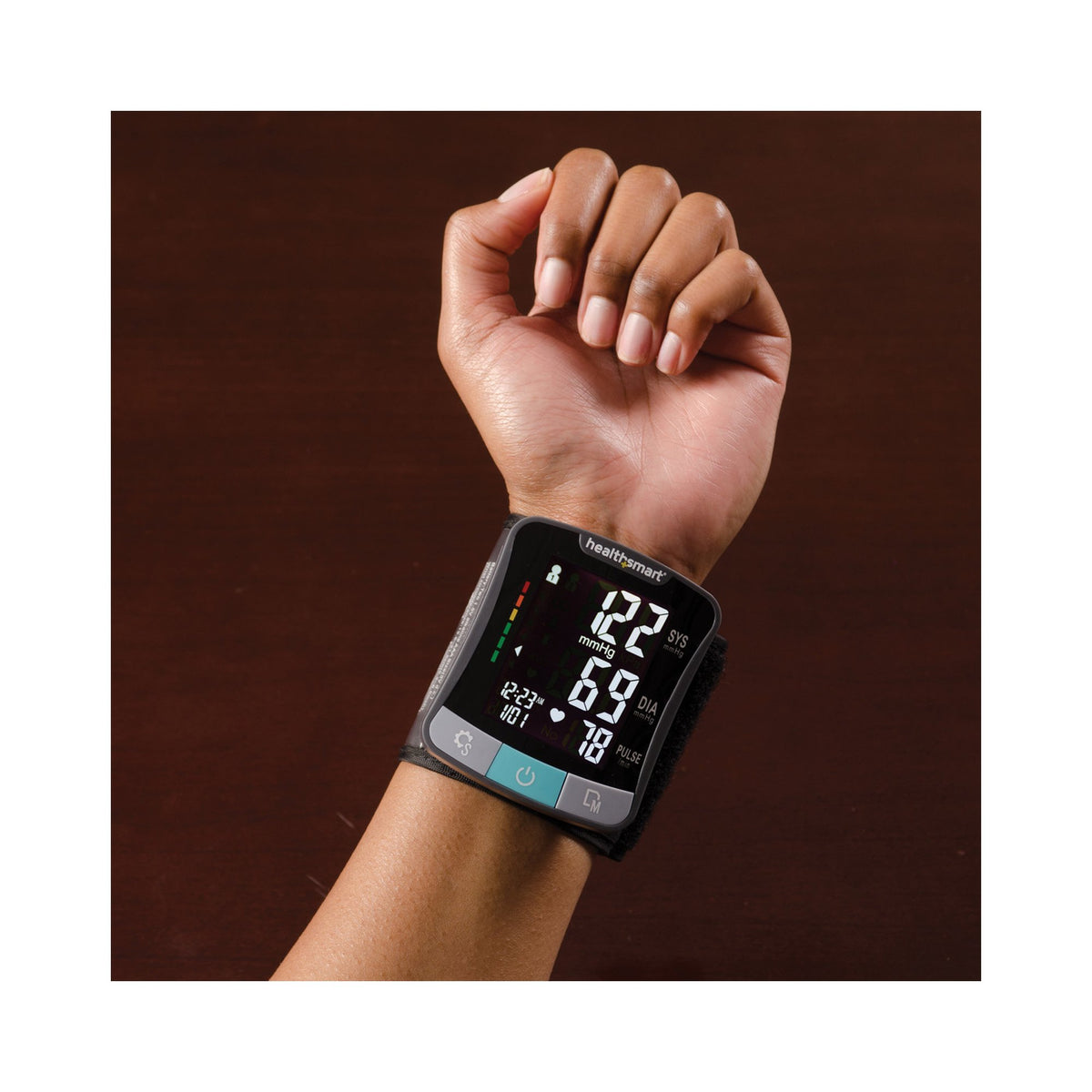 Mabis Blood Pressure Monitor, Digital, Wrist Unit-Home Automatic Digital Blood Pressure Monitor MABIS One Size Fits Most Cuff Nylon Cuff Talking Model