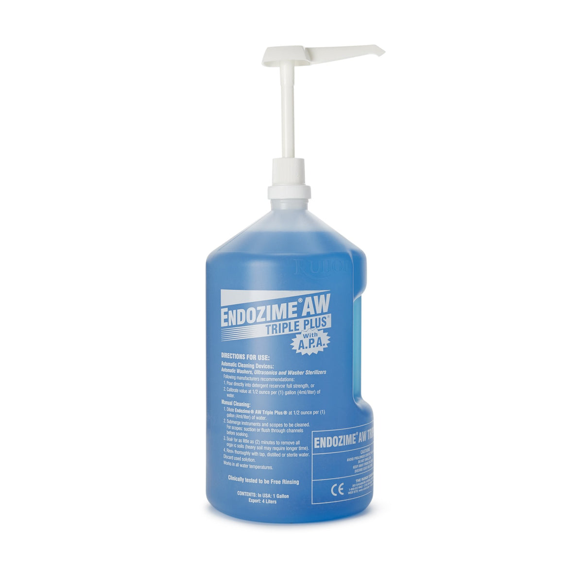 Endozime with APA Multi-Enzymatic Instrument Detergent-Multi-Enzymatic Instrument Detergent Endozime AW Triple Plus with APA Liquid 1 gal. Jug Tropical Scent