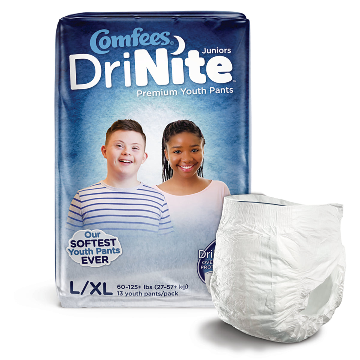 Comfees® DriNite® Juniors Absorbent Underwear, Large / Extra Large - Incontinence>Pediatric Diapers and Training Pants - A...
