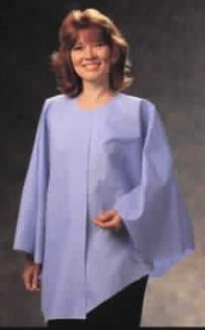 Graham Medical Exam Poncho, Blue, One Size Fits Most-Exam Cape Blue One Size Fits Most Front Opening Without Closure