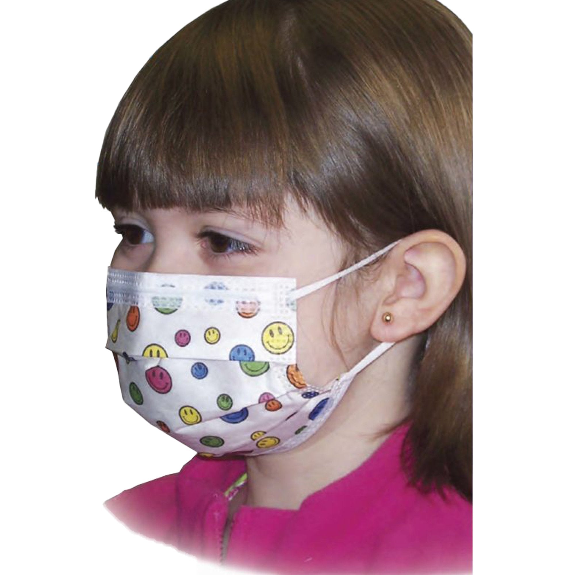 Precept® Medical Products Pediatric Procedure Mask, Happy Face Print - Apparel>Masks - Aspen Surgical Products