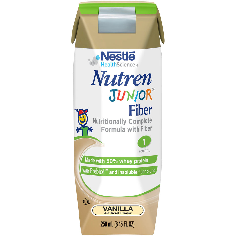 Nutren� Junior Nutritionally Complete Formula with Fiber, Vanilla, 8.45-ounce Tetra Prisma�-Pediatric Oral Supplement Nutren� Junior Fiber Vanilla Flavor 8.45 oz. Tetra Prisma� Liquid Fiber Bowel Management