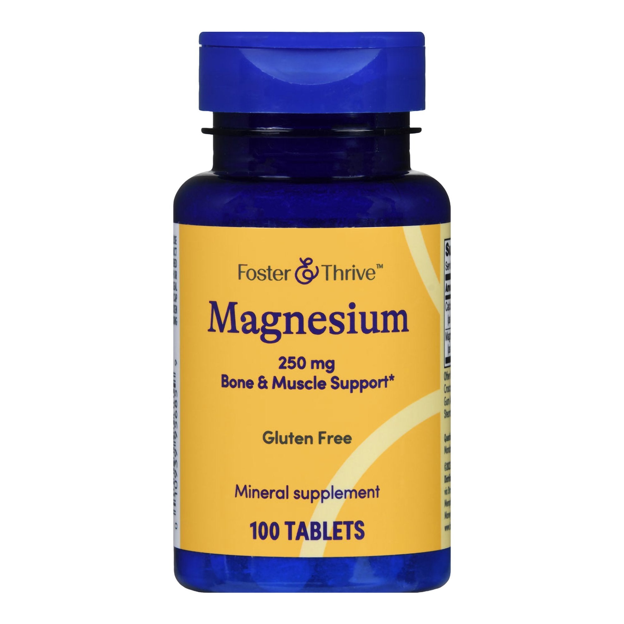 Foster & Thrive Magnesium 250 mg Tablets-Dietary Supplement Foster & Thrive Magnesium 250 mg Strength Tablet 100 per Bottle
