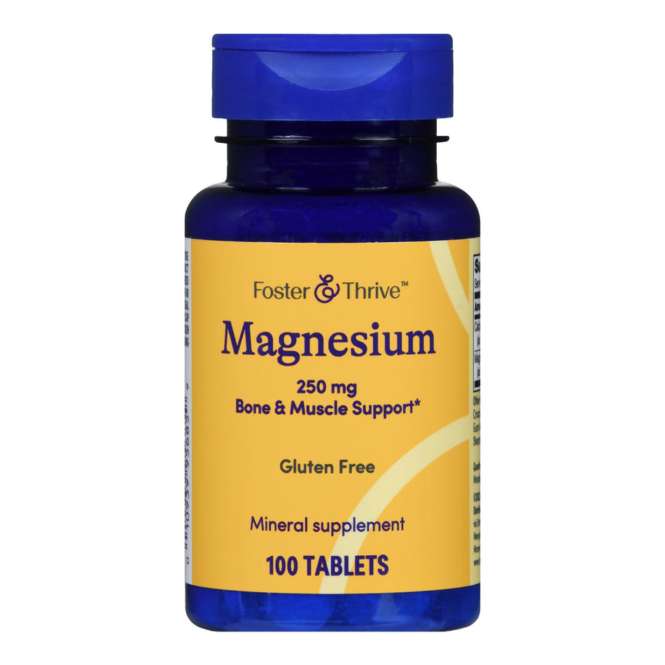 Foster & Thrive Magnesium 250 mg Tablets-Dietary Supplement Foster & Thrive Magnesium 250 mg Strength Tablet 100 per Bottle
