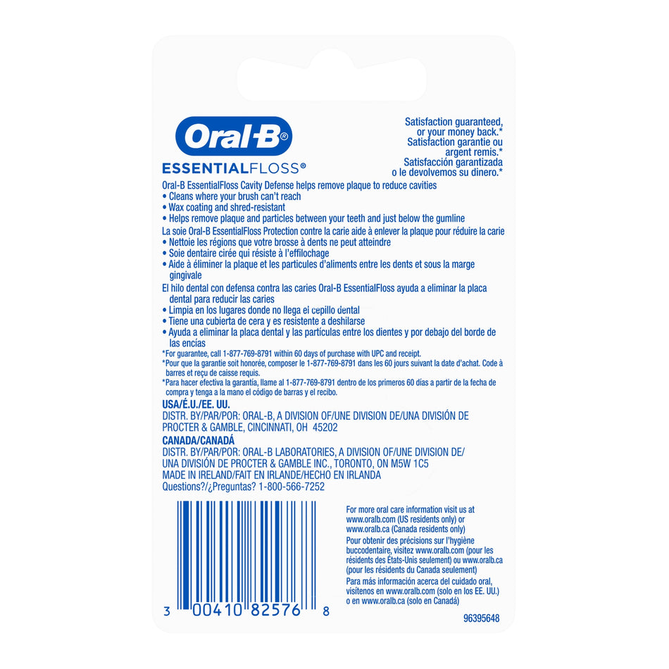 Oral-B Essential Floss Cavity Defense Dental Floss, 54 Yards - Personal Hygiene>Mouth Care>Dental Floss - Procter & Gamble