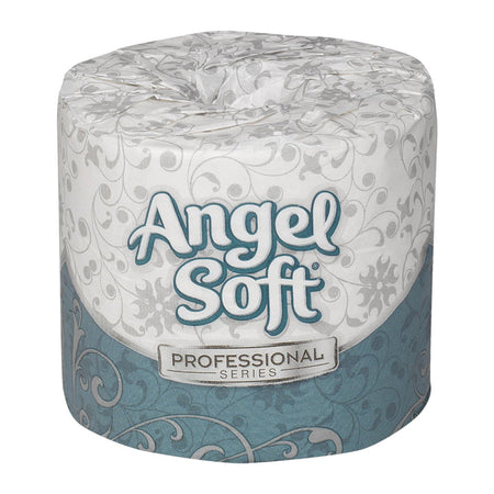 Angle Soft Professional Series Toilet Tissue-Toilet Tissue Angel Soft Ultra Professional Series White 2-Ply Standard Size Cored Roll 450 Sheets 4 X 4-1/20 Inch