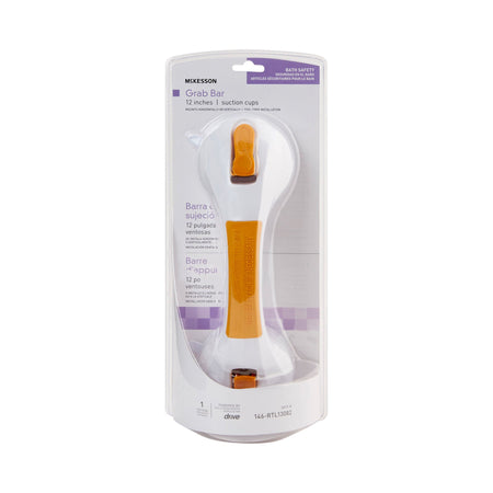 McKesson White / Yellow Plastic Suction-Cup Grab Bar - Ambulatory Equipment>Safety and Grab Bars - McKesson Brand