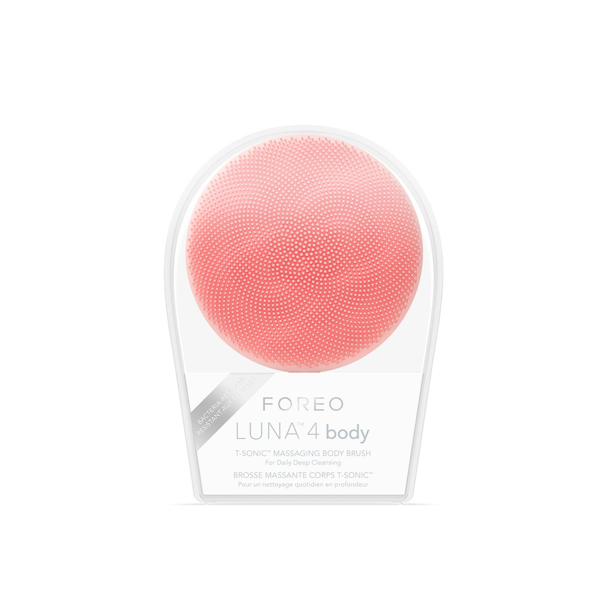 LUNA™ 4 body Massaging Body Brush, Perfect Peach - Personal Hygiene>Skin Care>Skin Care Kits - Foreo Inc