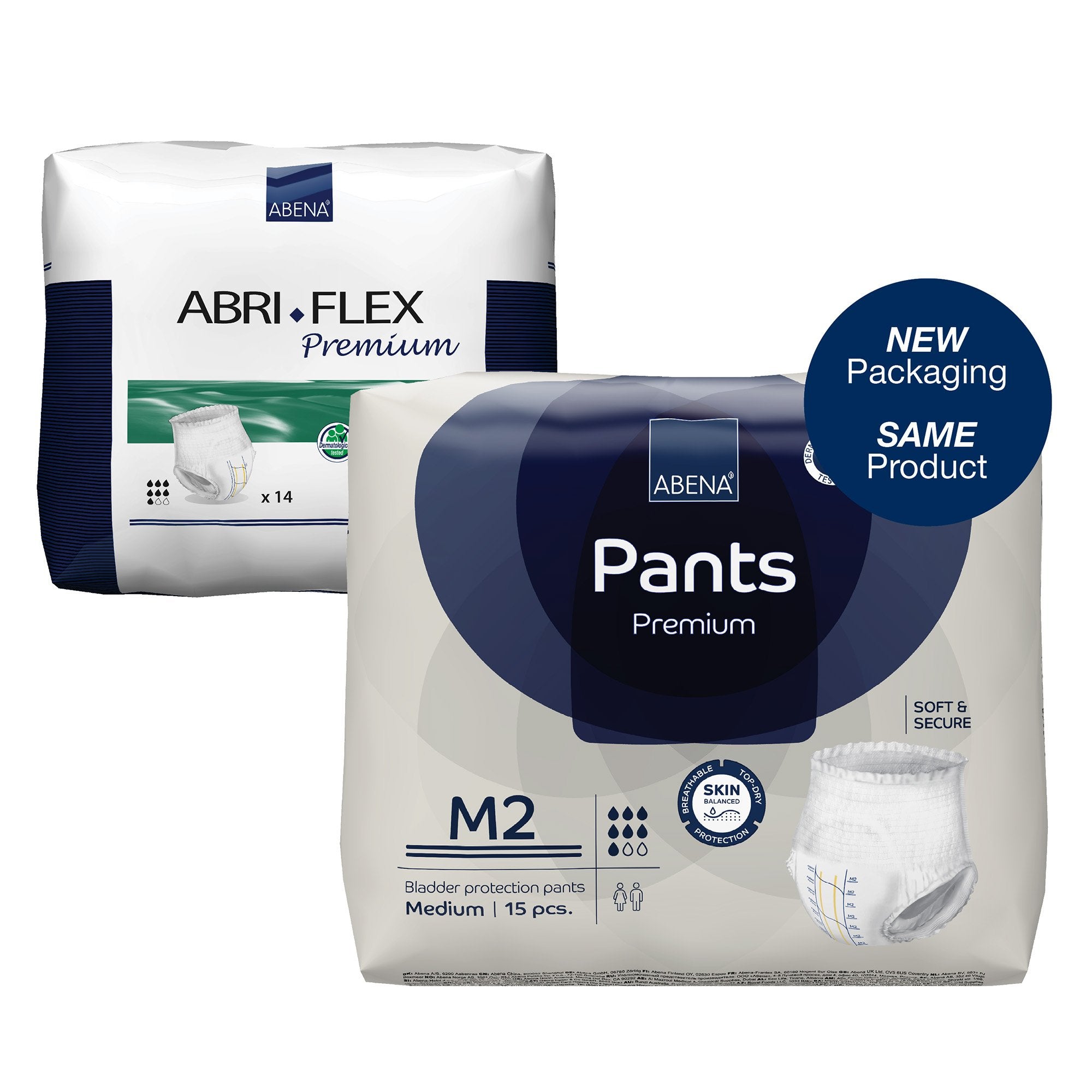 Abena Premium Pants M2 Incontinence Brief, Medium-Unisex Adult Absorbent Underwear Abena Premium Pants M2 Pull On with Tear Away Seams Medium Disposable Heavy Absorbency