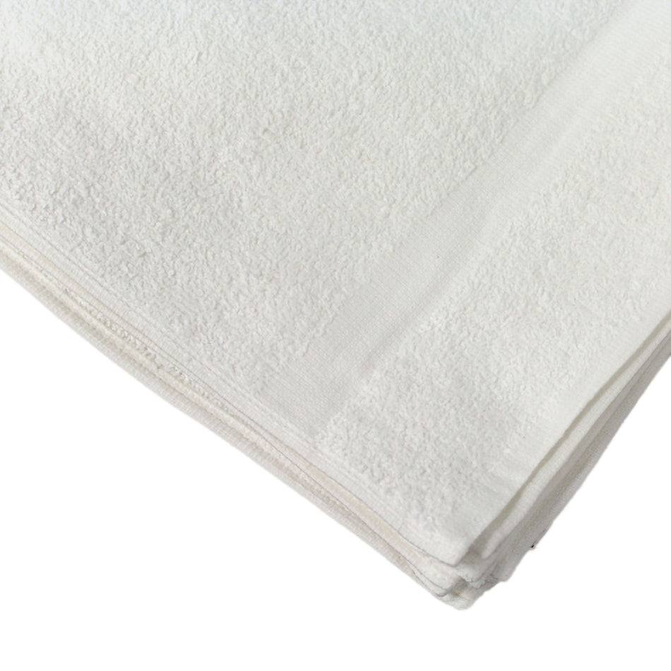 Olympic Elegance Hand Towel, White, 16 x 27 Inch-Hand Towel Olympic Elegance 16 X 27 Inch OE Cotton 86% / Polyester 14% White Reusable