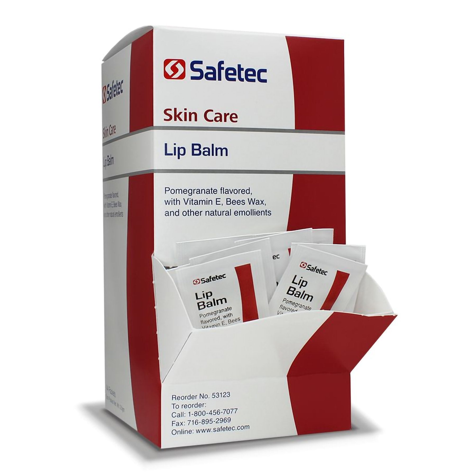Safetec Lip Balm-Lip Balm Safetec 0.5 Gram Individual Packet