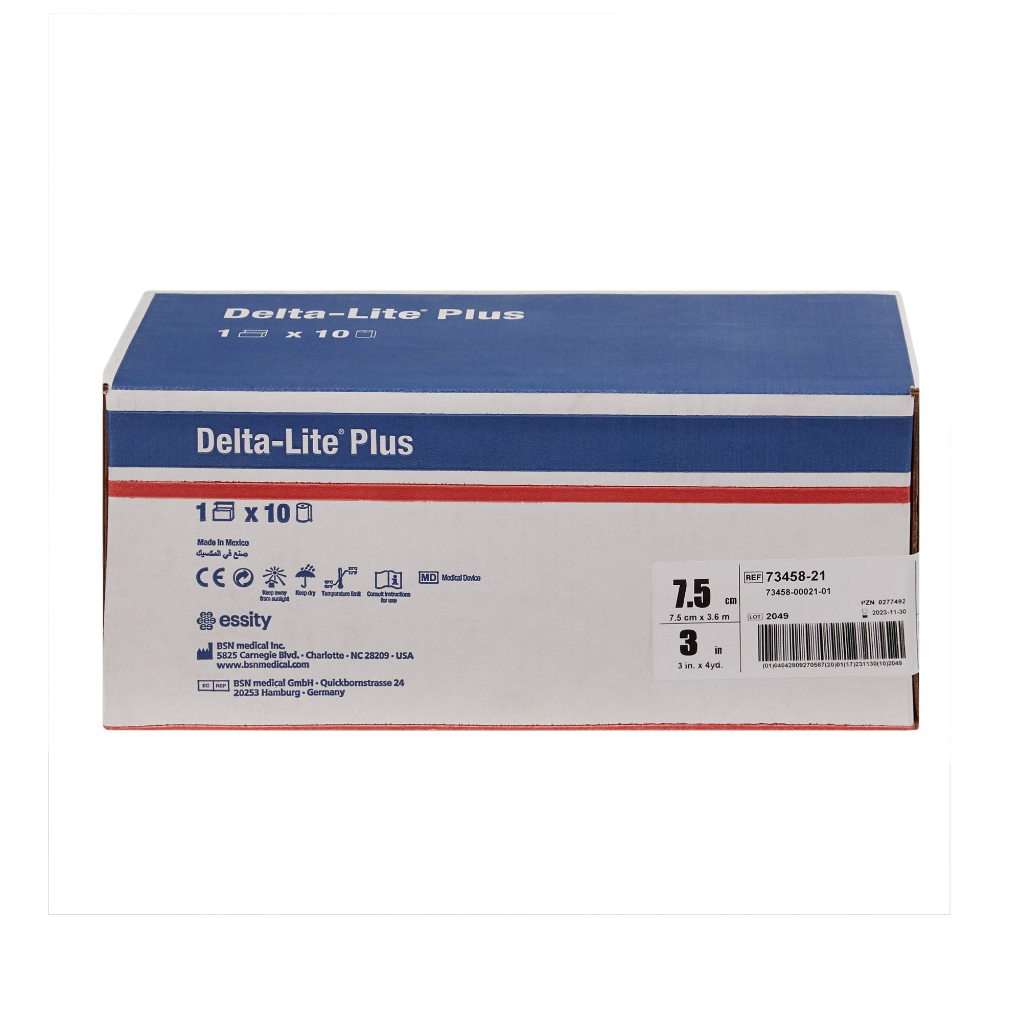 Delta-Lite Plus Dark Blue Cast Tape, 3 Inch x 4 Yard-Cast Tape Delta-Lite Plus 3 Inch X 12 Foot Fiberglass / Resin Deep Blue