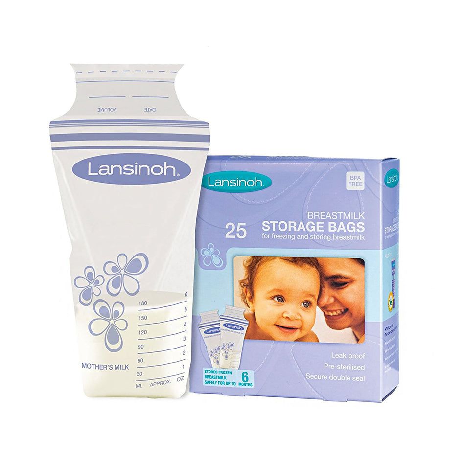 Lansinoh� Breast Milk Storage Bag, 6-ounce capacity-Breast Milk Storage Bag Lansinoh� 6 oz. Polyethylene
