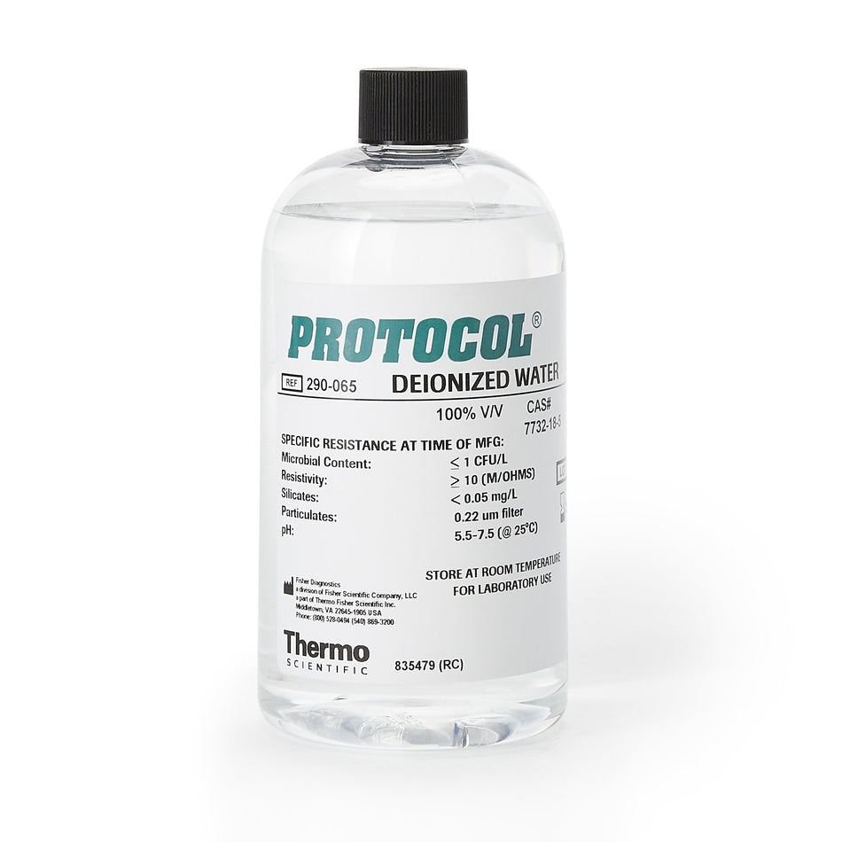 Thermo Scientific Deionized Water-Chemistry Reagent Thermo Scientific Deionized Water Reagent Grade / Type I pH 7.0 16 oz.