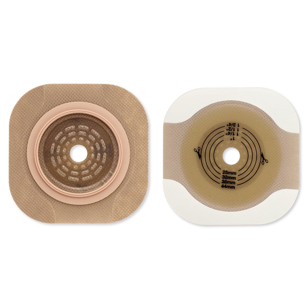 New Image™ Flat CeraPlus™ Ostomy Barrier with Tape Borders, 57 mm Flange, 35 mm - Ostomy>Barriers - Hollister