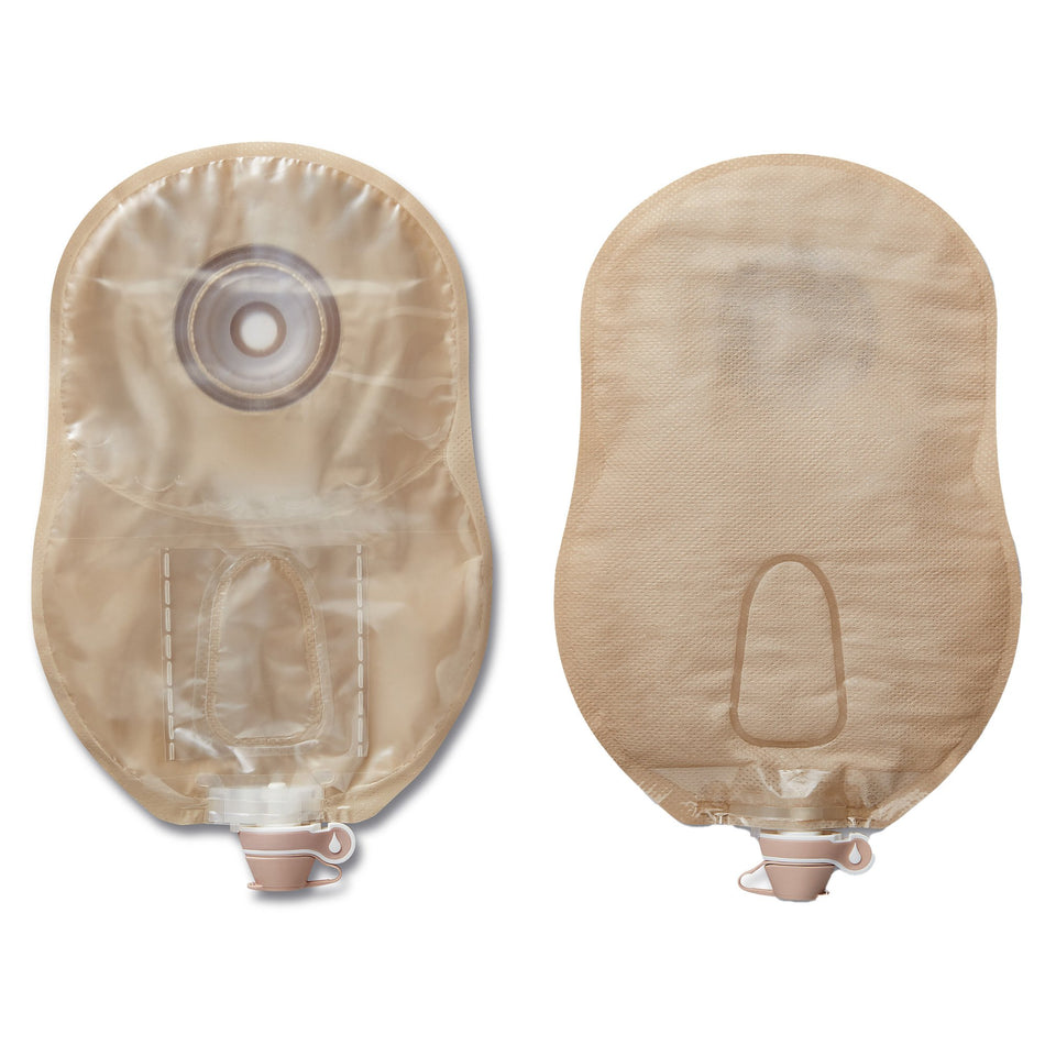 Urostomy Pouch Premier™ One-Piece System 9 Inch Length Convex, Pre-Cut 1/2 Inch Stoma Drainable