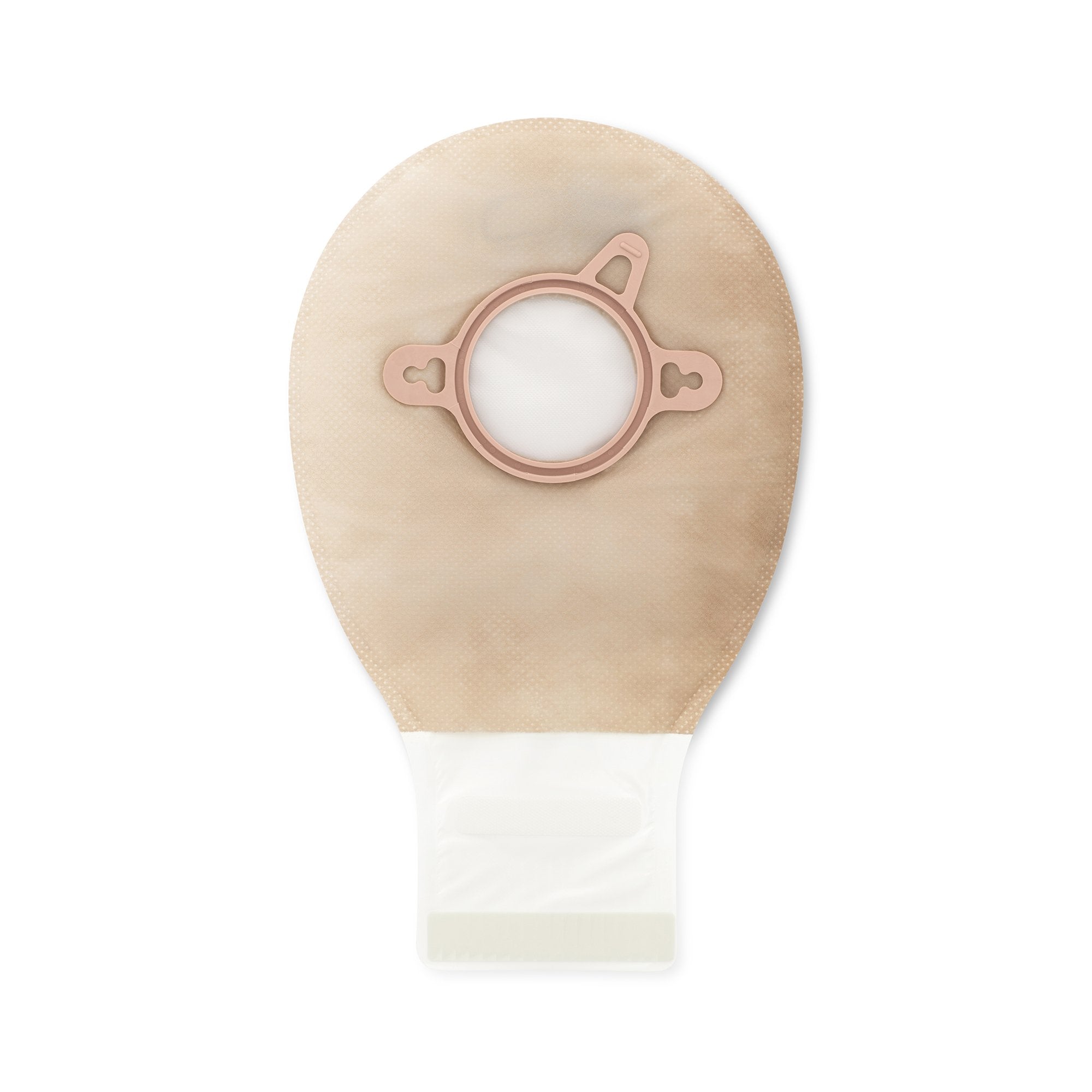 New Image Two-Piece Drainable Beige Filtered Ostomy Pouch, 7 Inch Length, 1 Inch Flange-Ostomy Pouch New Image Two-Piece System 7 Inch Length Drainable