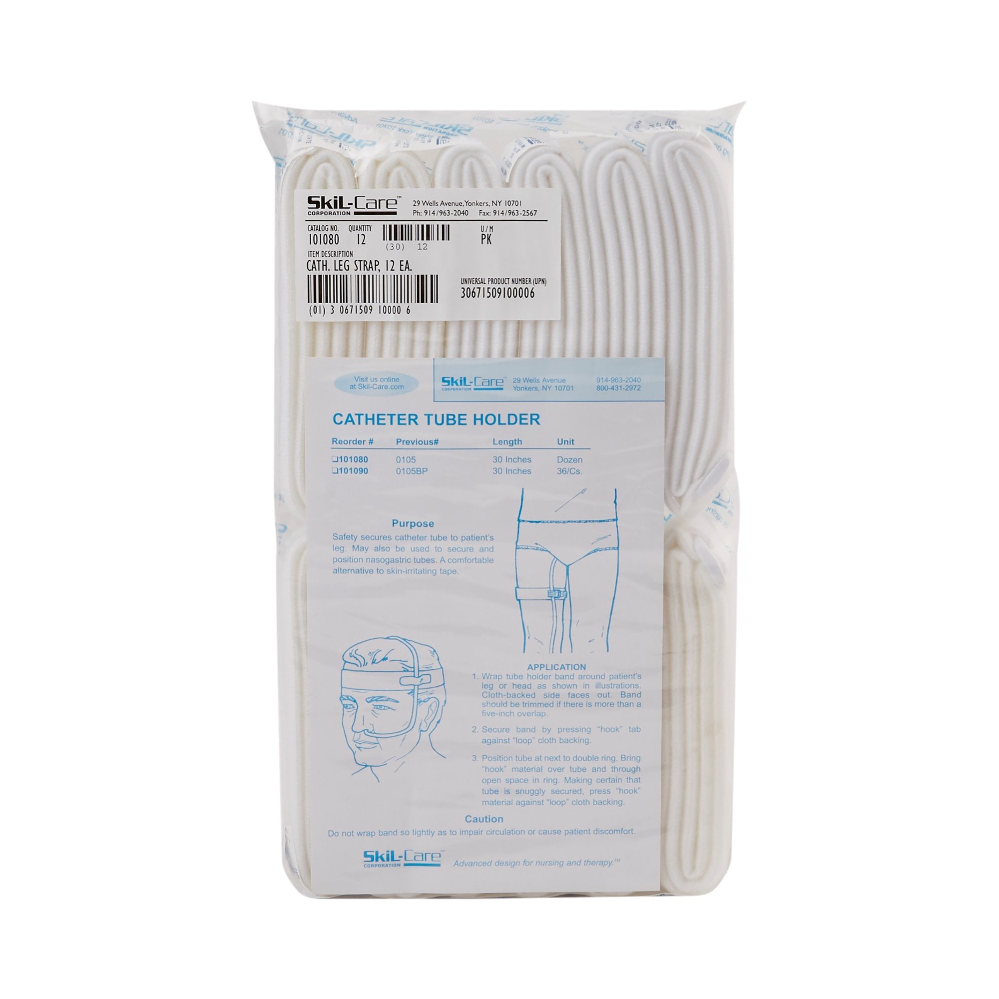 SkiL-Care Catheter Leg Straps, 30 Inch-"Leg Strap SkiL-Care� 30 Inch, Nonsterile"