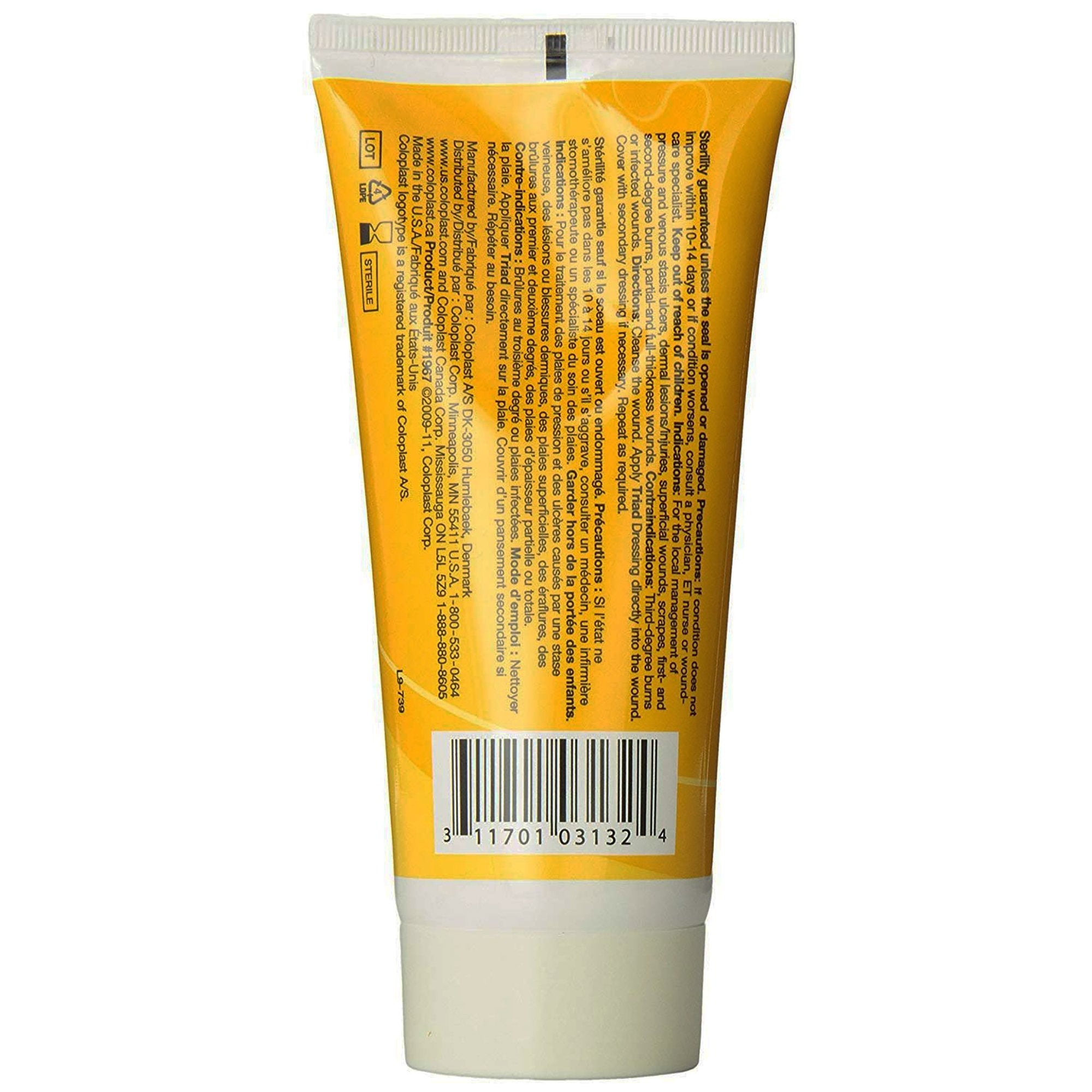 Triad™ Hydrophilic Wound Dressing, Zinc Oxide Based Paste, 6-ounce Tube - Wound Care>Advanced Wound Care>Hydrogel Dressing...