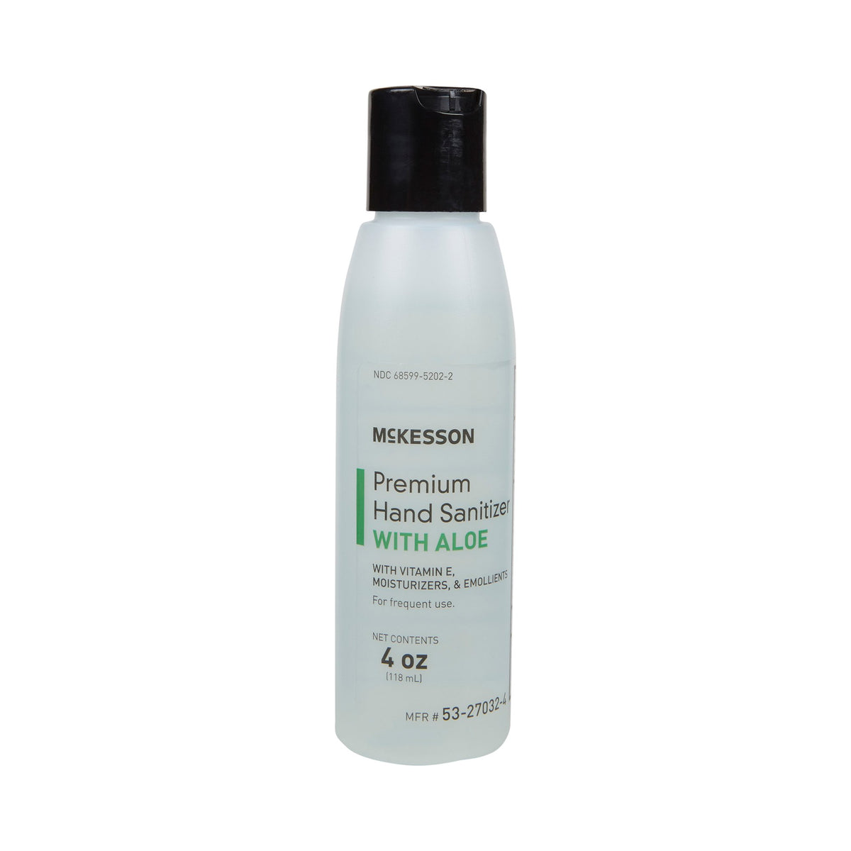 McKesson Premium Hand Sanitizer With Aloe, Ethyl Alcohol Gel, 4 oz Bottle-Hand Sanitizer with Aloe McKesson Premium 4 oz. Ethyl Alcohol Gel Bottle