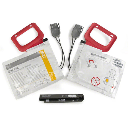 Lifepak CR Plus Charge-Pak Charger Pack-Charger Pack Lifepak CR Plus Charge-Pak With 2 Set Electrode Pad CR Plus Defibrillation