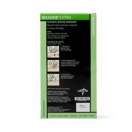 Maxorb® Extra Alginate Dressing, 4 x 8 inch