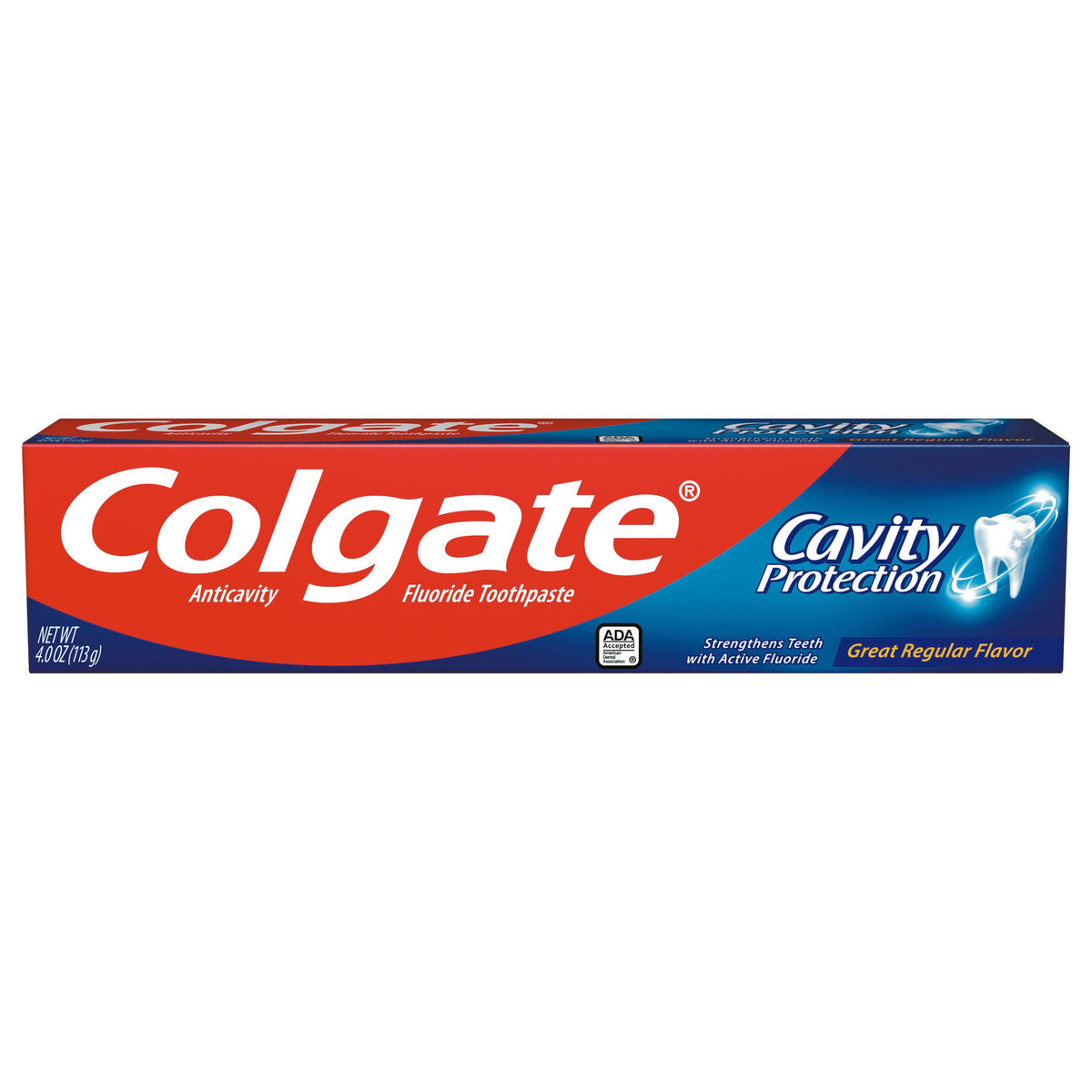 Colgate Cavity Protection Toothpaste, 4-ounce tube-Toothpaste Colgate Cavity Protection Regular Flavor 4 oz. Tube