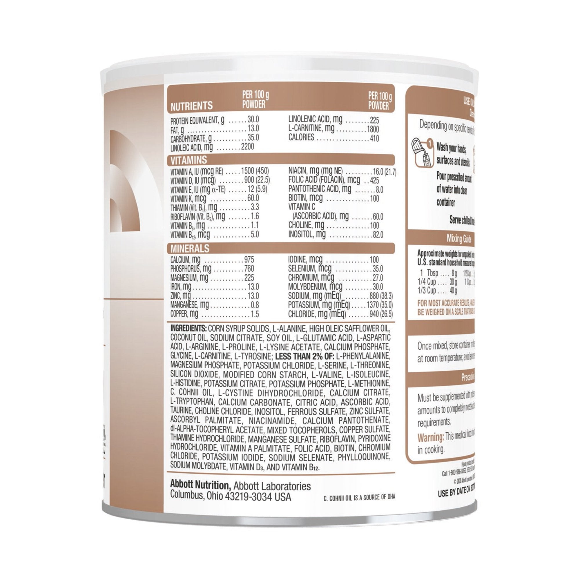 I-Valex-2 Amino AcidModified Medical Food for Leucine Catabolism, 14.1-ounce can-Oral Supplement I-Valex-2 Unflavored Powder 14.1 oz. Can