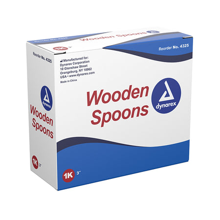 dynarex Wooden Spoons-Medical Spoon Dynarex Double Ended Wood Wood