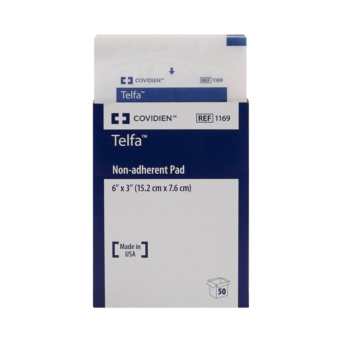 Telfa Ouchless Nonadherent Dressing, 3 x 6 Inch-Non-Adherent Dressing Telfa Ouchless 3 X 6 Inch Sterile 1 per Pack