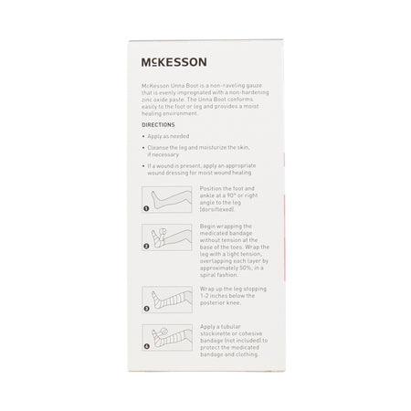 McKesson Unna Boot with Calamine and Zinc Oxide, 3 Inch x 10 Yard-Unna Boot McKesson Zinc Oxide / Calamine 3 Inch X 10 Yard