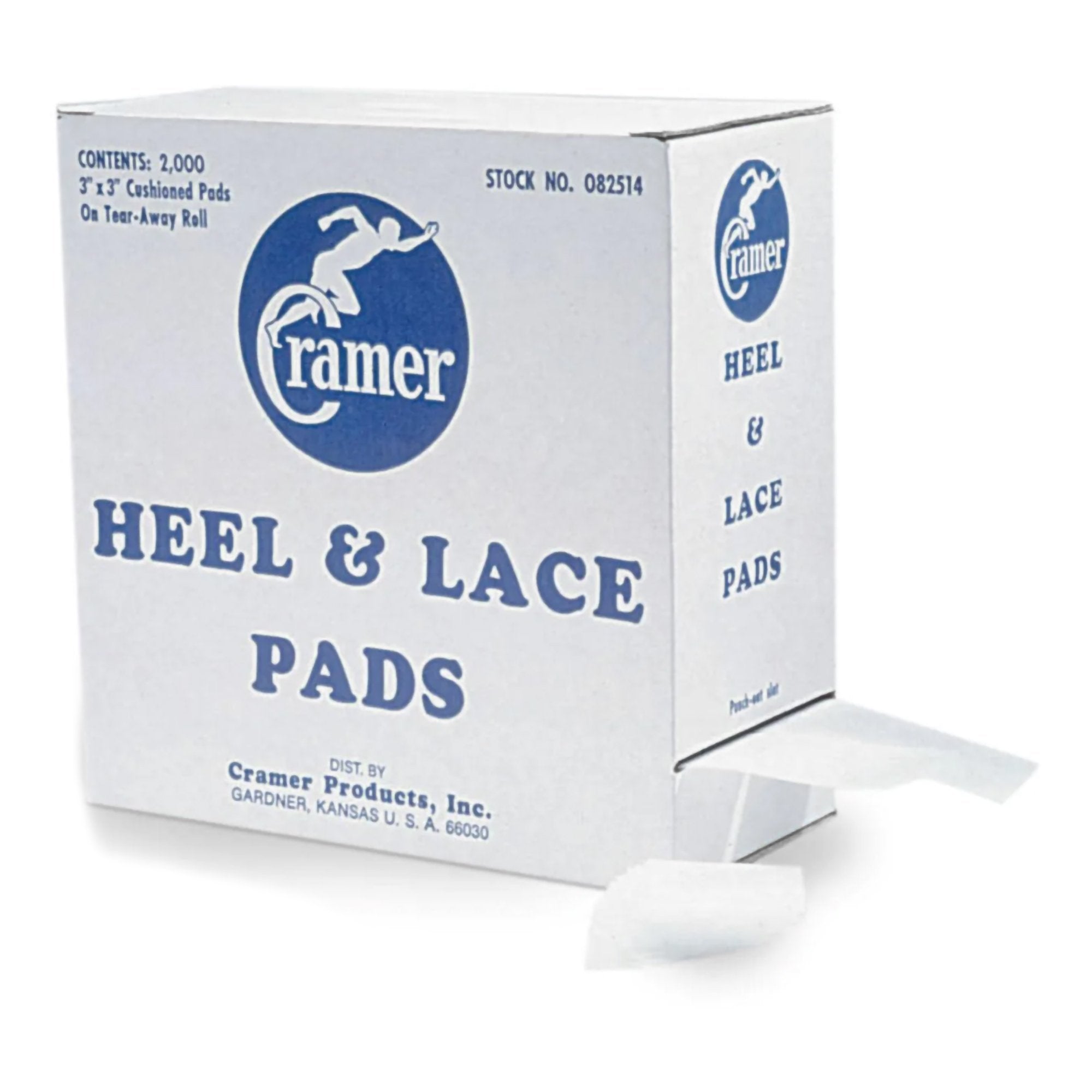 Cramer Heel & Lace Pads-Heel & Lace Pad Cramer Foam / 1/16 X3 X 3 Inch / White