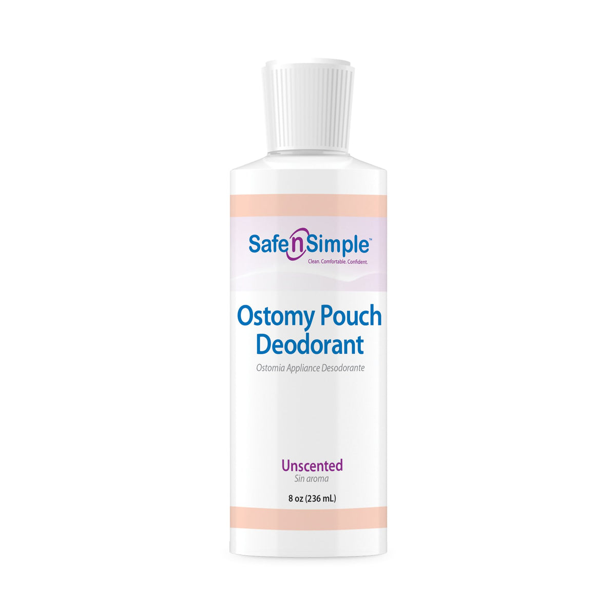 Safe n Simple Ostomy Pouch Deodorant-Ostomy Appliance Deodorant Safe n Simple 8 oz bottle