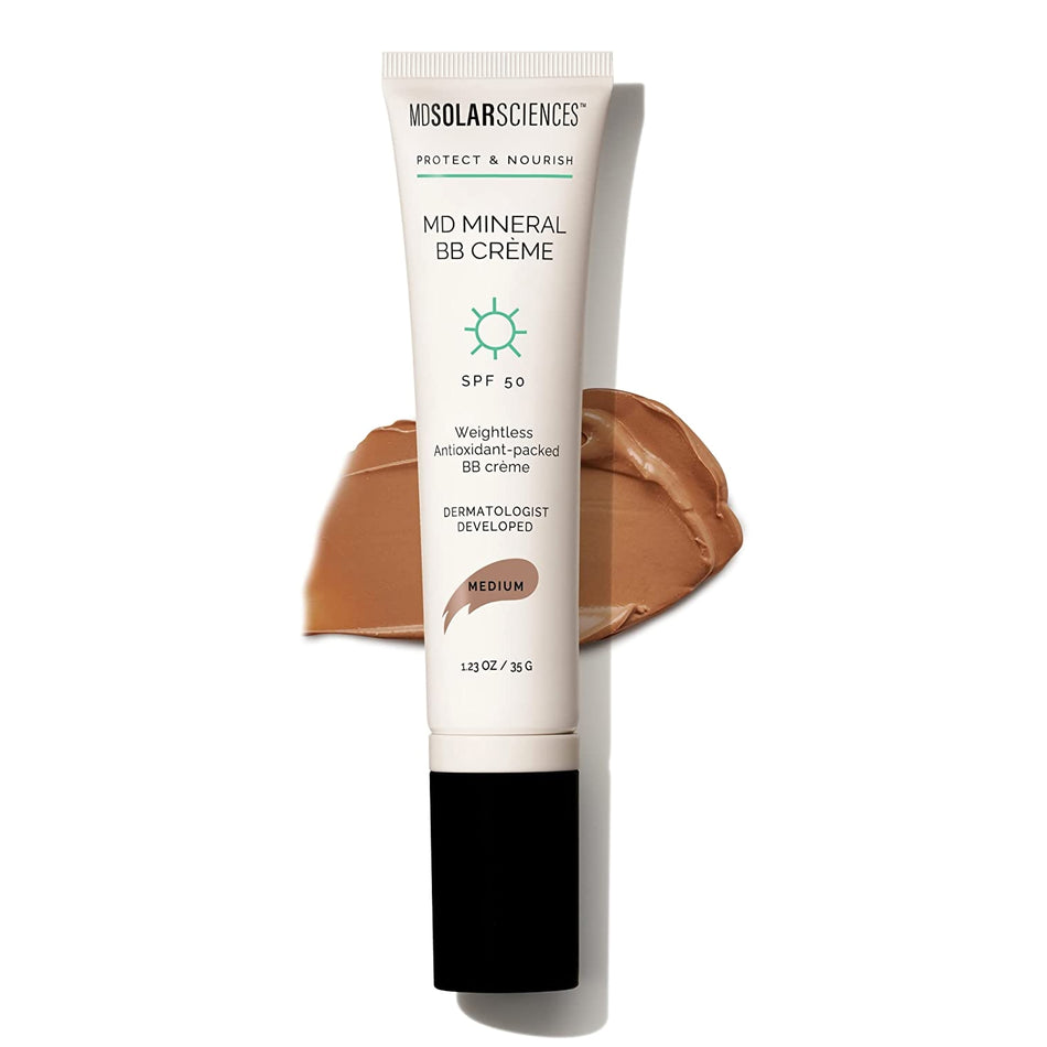 MDSolarsciences MD Mineral BB Crme SPF 50, Medium-Makeup with Sunscreen MDSolarsciences MD Mineral BB Crme SPF 50 Cream 1.23 oz. Tube