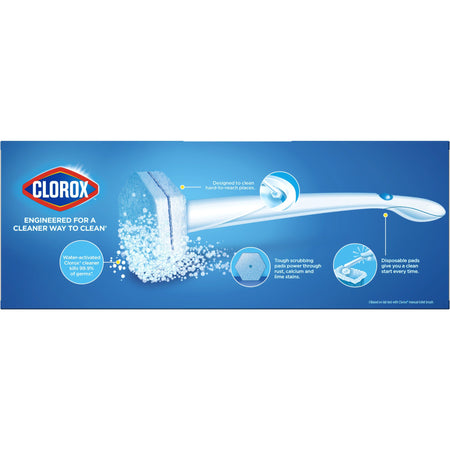 Clorox ToiletWand Toilet Cleaning Refill Pads-"Toilet Bowl Cleaner Disinfecting Refill Pads Clorox Blue / White, 3 Inch, Sponge Head"