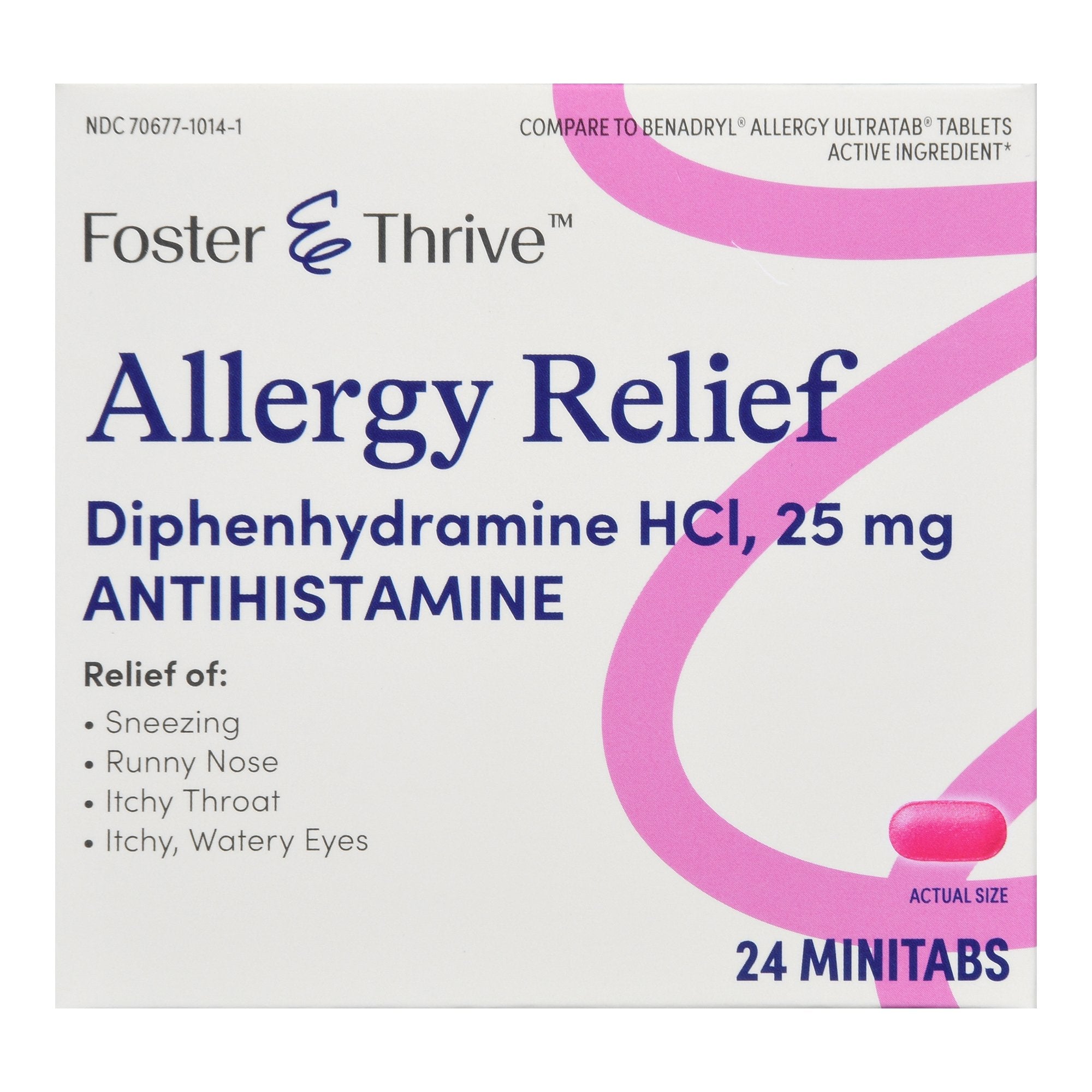 Foster & Thrive™ Allergy Relief Diphenhydramine HCl 25 mg Minitabs - Pharmaceuticals>Over the Counter>Allergy Relief - McK...