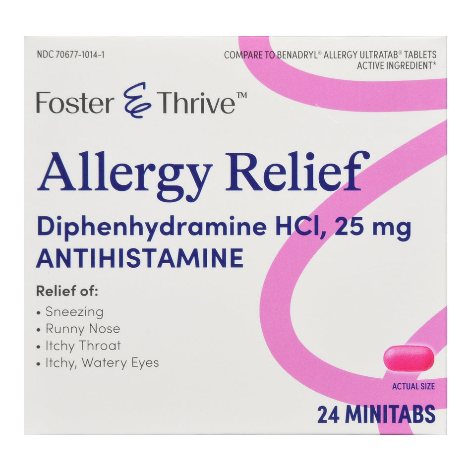 Foster & Thrive™ Allergy Relief Diphenhydramine HCl 25 mg Minitabs - Pharmaceuticals>Over the Counter>Allergy Relief - McK...