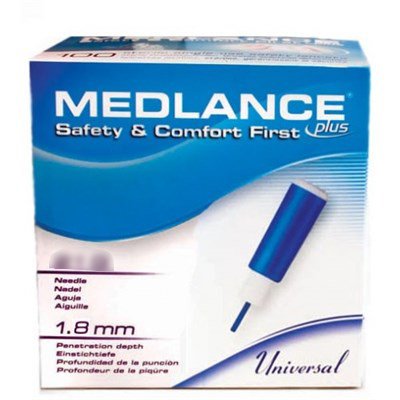 Medlance Lancet-Safety Lancet Medlance 21 Gauge Retractable Push Button Activation Finger