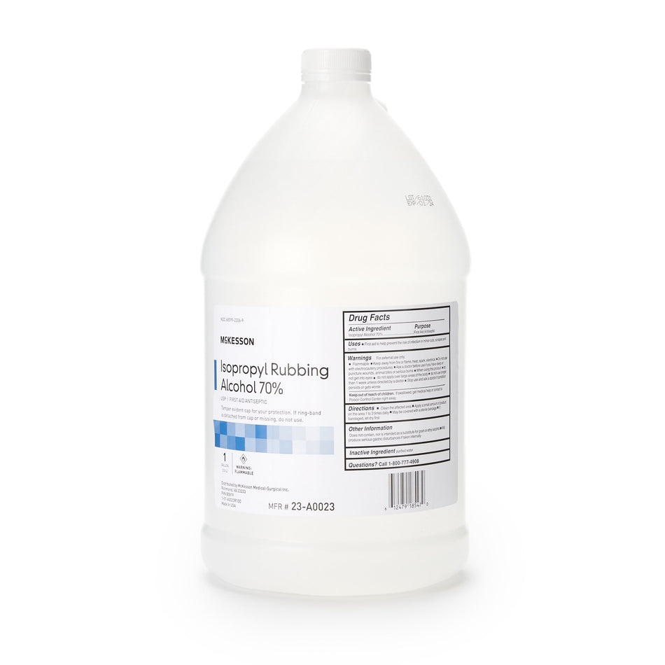 McKesson Isopropyl Alcohol Antiseptic, 1 gal. Bottle-Antiseptic McKesson Brand Topical Liquid 1 gal. Bottle