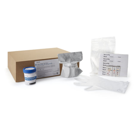 McKesson 12-Drug Panel with Adulterants Drugs of Abuse Test-"Drugs of Abuse Test Kit McKesson AMP, BAR, BZO, COC, mAMP/MET, MDMA, MOP300, MTD, OXY, PCP, TCA, THC (OX, pH, SG) 25 Tests CLIA Waived"