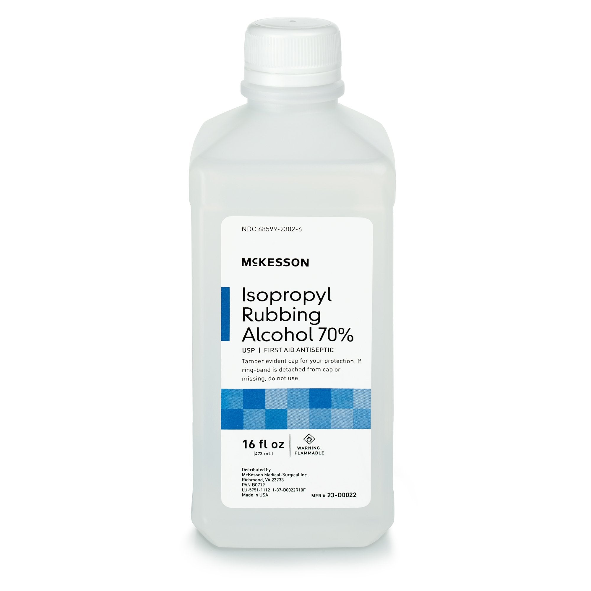 McKesson Isopropyl Alcohol Antiseptic, 16 oz. Bottle-Antiseptic McKesson Brand Topical Liquid 16 oz. Bottle