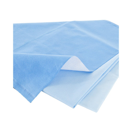 Quick Check H300 Sterilization Wrap, 45 x 45 Inch-QUICK CHECK* H300 Sterilization Wrap White / Blue 45 X 45 Inch Dual Layer SMS Polypropylene Steam / EO Gas / Hydrogen Peroxide