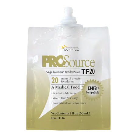 Tube Feeding Formula ProSource® TF20 Unflavored Liquid 60 mL Pouch - Nutritionals and Feeding Supplies>Nutritionals>Oral S...