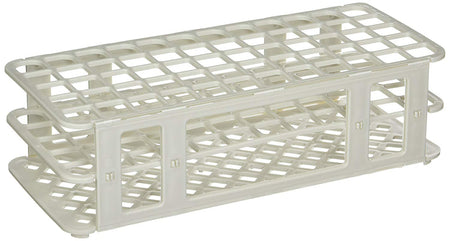 Globe Scientific 456500 Series Test Tube Rack, 16/17mm, 60-Place, White-Stacking Test Tube Rack Globe Scientific 456500 Series 60 Place 16 to 17 mm Tube Size White 2-4/5 X 4-1/8 X 9-3/5 Inch