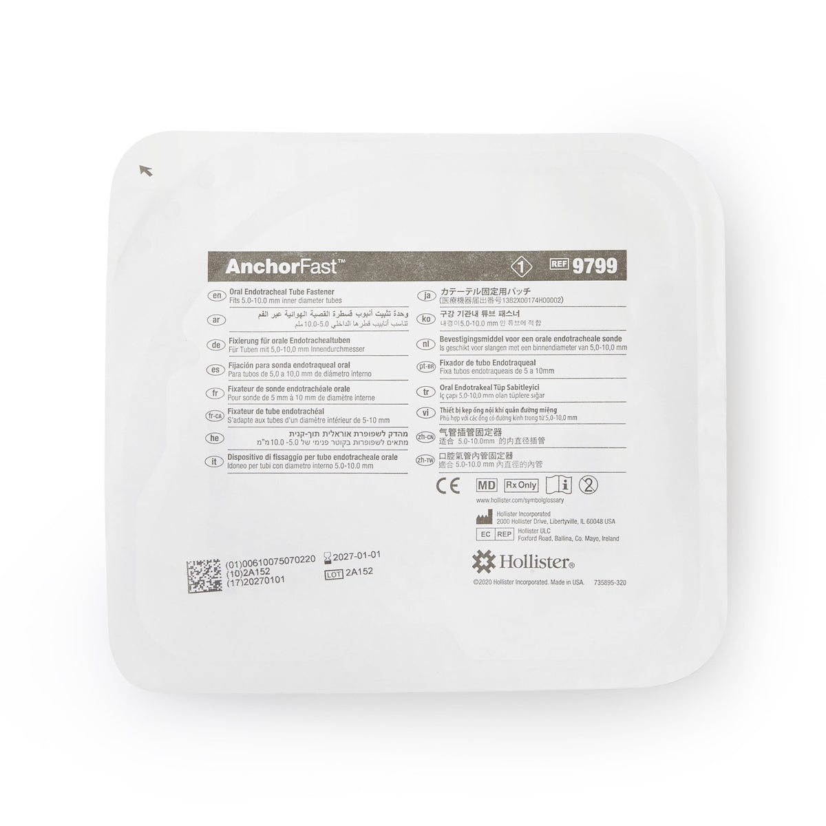 AnchorFast Endotracheal Tube Anchor Fastener-Endotracheal Tube Anchor Fastener AnchorFast