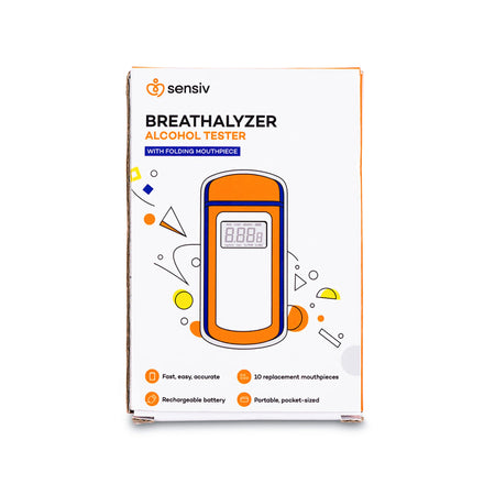 Sensiv Breathalyzer Alcohol Tester-Breath Analyzer Sensiv Non-Regulated