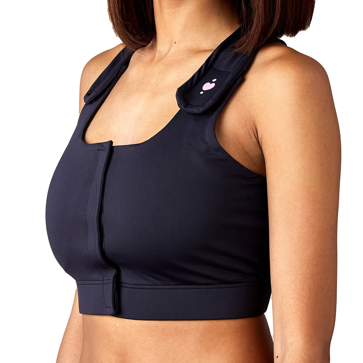 Serena Post Surgical Bra, Black, Small-Post-Surgical Bra Serena Black Small 30 to 32 Inch