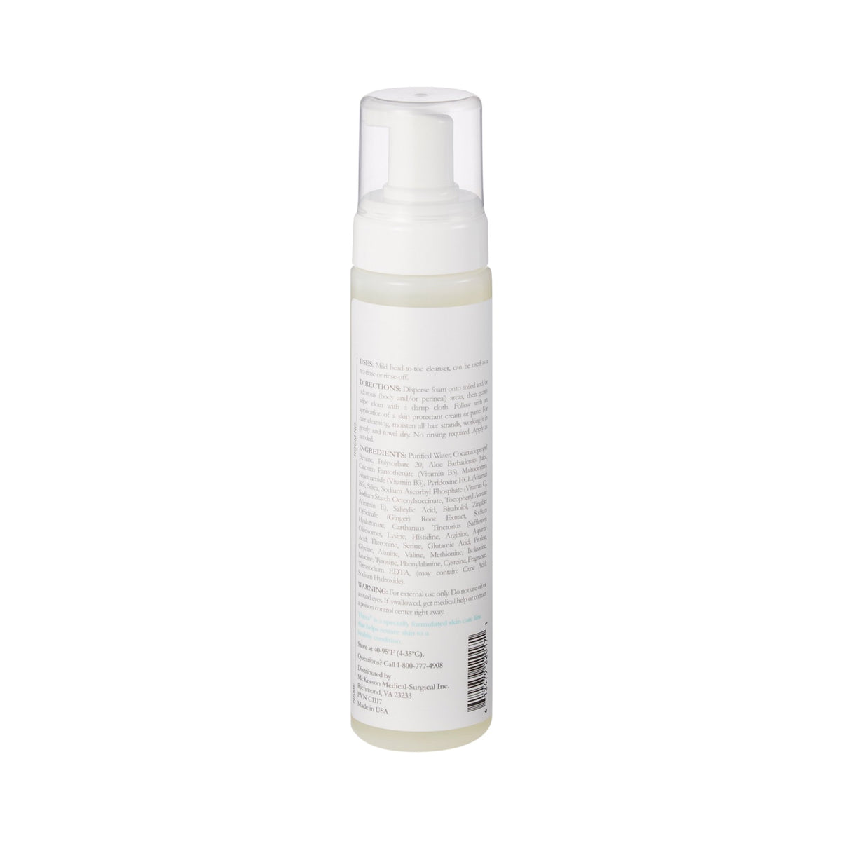 McKesson Thera Foaming Body Cleanser, 9-ounce pump bottle-Rinse-Free Shampoo and Body Wash Thera Foaming 9 oz. Pump Bottle Scented