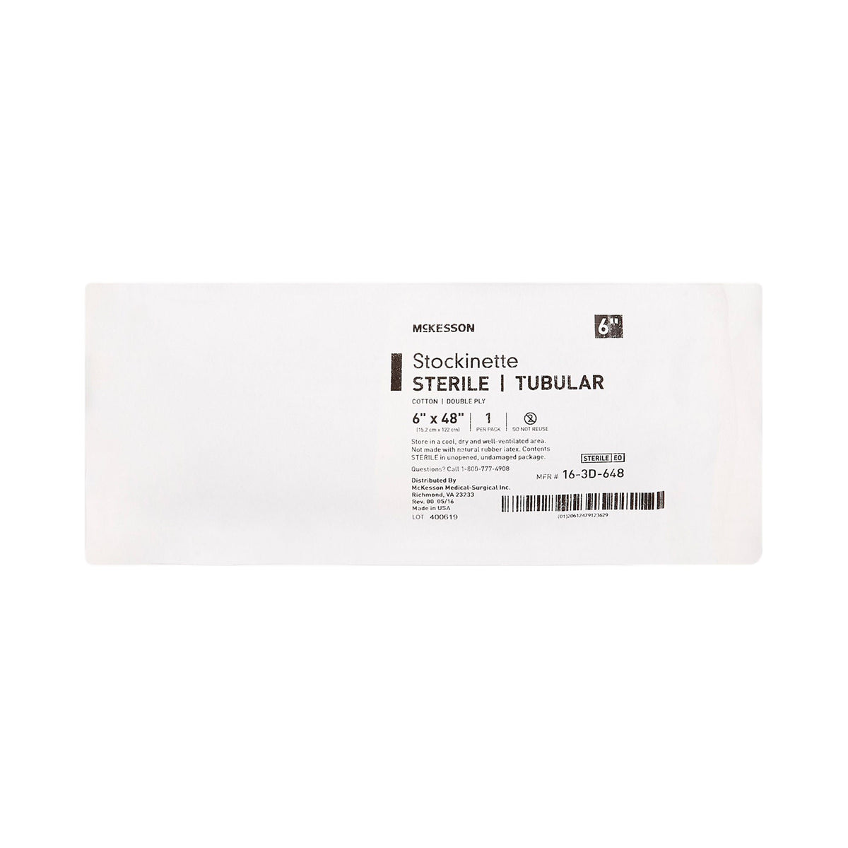 McKesson Beige Cotton Tubular Stockinette, 6 x 48 Inch - Textiles>Procedure Drapes and Sheets>Surgical Stockinettes - McKe...